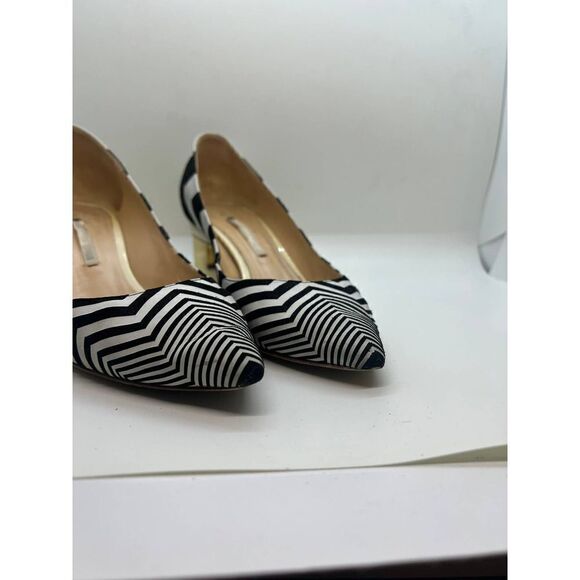 Nicholas Kirkwood Block-Heel Pumps in Zigzag Print Sz. 36 (US 6) - Picture 8 of 13